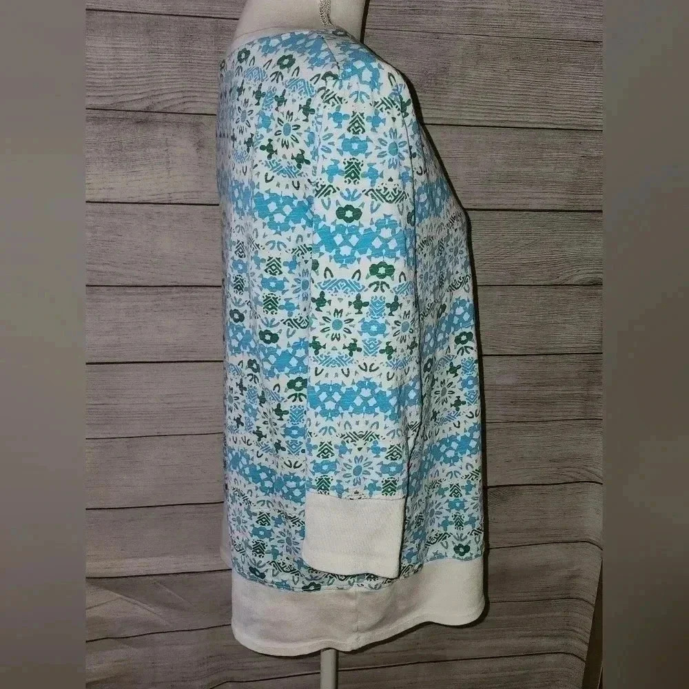 Fresh Produce 3/4 Sleeve Patterned Top Size Medium - Picture 3 of 8